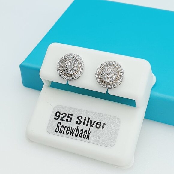 "925 Sterling Silver CZ Beautiful Earrings for Women, 1USPAR4202 - Picture 7 of 11